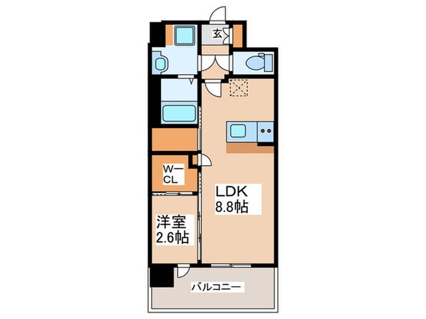 セレニテ難波グランデノールの物件間取画像